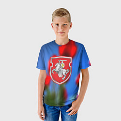 Футболка детская Belarus summer, цвет: 3D-принт — фото 2