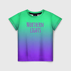 Футболка детская Northern lights gradient, цвет: 3D-принт