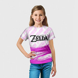 Футболка детская Zelda pro gaming: символ сверху, цвет: 3D-принт — фото 2