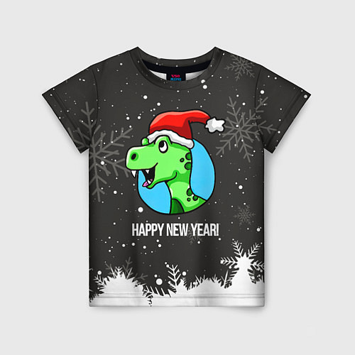Детская футболка Happy new year 2024 / 3D-принт – фото 1