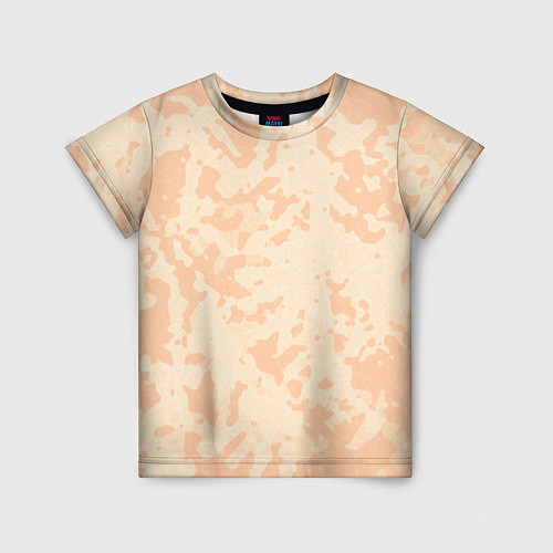 Детская футболка Паттерн бледно-оранжевый / 3D-принт – фото 1