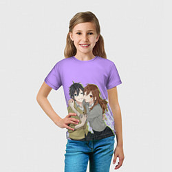 Футболка детская Хори и Миямура, цвет: 3D-принт — фото 2