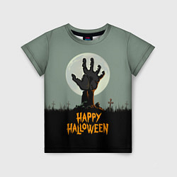 Футболка детская Halloween - рука мертвеца, цвет: 3D-принт