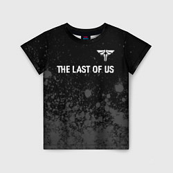 Футболка детская The Last Of Us glitch на темном фоне посередине, цвет: 3D-принт