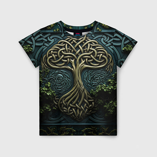 Детская футболка Дерево друидов / 3D-принт – фото 1