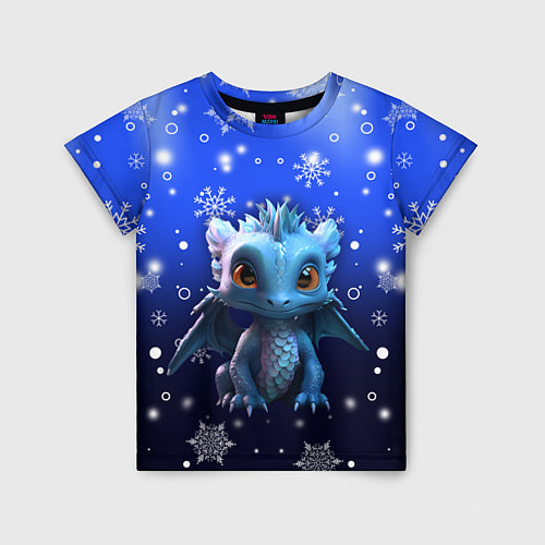 Детская футболка Малыш дракон / 3D-принт – фото 1