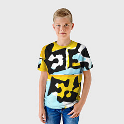 Футболка детская Абстрактная композиция, цвет: 3D-принт — фото 2