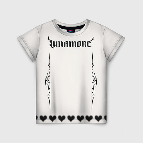 Детская футболка Lunamore white / 3D-принт – фото 1