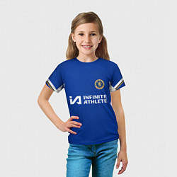 Футболка детская Рахим Стерлинг форма Челси 23-24 домашняя, цвет: 3D-принт — фото 2