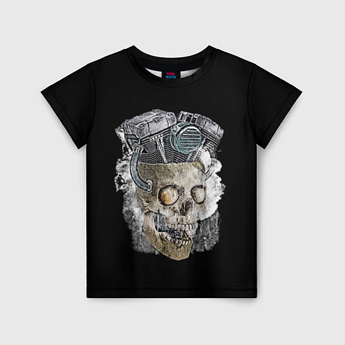 Детская футболка Skull engine / 3D-принт – фото 1