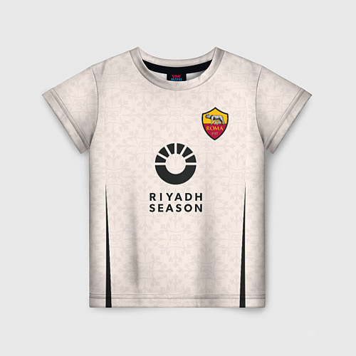 Детская футболка Тотти ФК Рома форма 23-24 гостевая / 3D-принт – фото 1