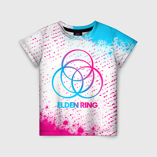 Детская футболка Elden Ring neon gradient style / 3D-принт – фото 1