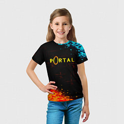 Футболка детская Portal x Half life, цвет: 3D-принт — фото 2