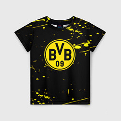 Футболка детская Borussia yellow splash, цвет: 3D-принт