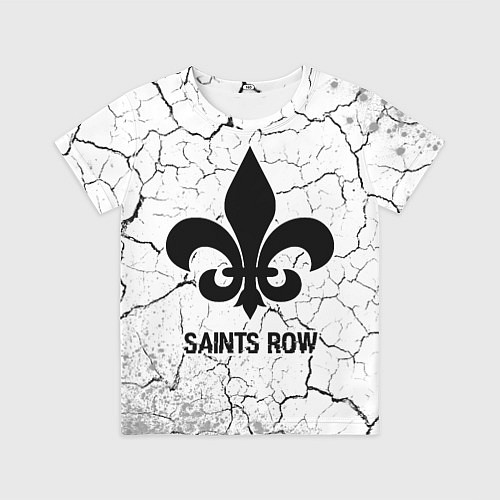 Детская футболка Saints Row glitch на светлом фоне / 3D-принт – фото 1