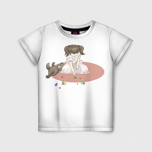 Детская футболка Аутизм девочка / 3D-принт – фото 1