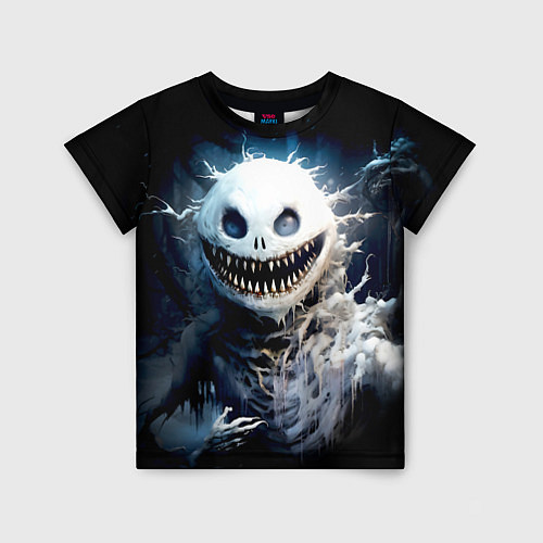 Детская футболка Монстр - снеговик / 3D-принт – фото 1