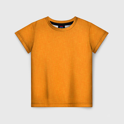 Детская футболка Жёлто-оранжевый текстура однотонный / 3D-принт – фото 1