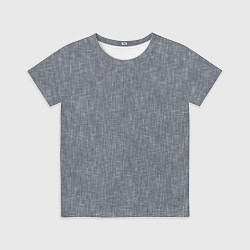 Футболка детская Текстура серый однотонный, цвет: 3D-принт