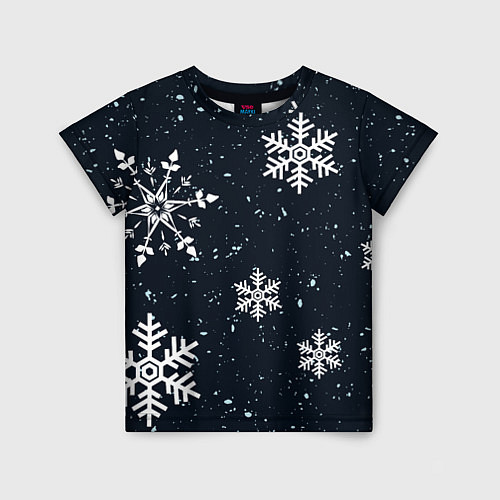Детская футболка Снежная радость / 3D-принт – фото 1