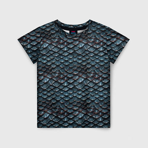 Детская футболка Dragon scale pattern / 3D-принт – фото 1