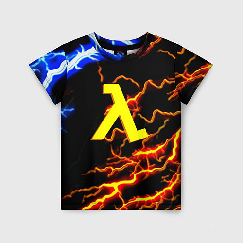 Детская футболка Half Life молнии шторм / 3D-принт – фото 1