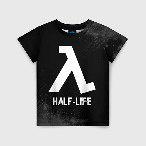 Детская футболка Half-Life glitch на темном фоне / 3D-принт – фото 1