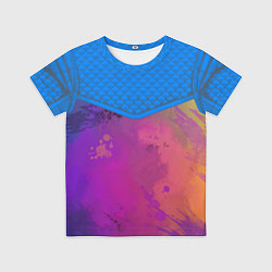 Футболка детская Кляксы и цветной туман, цвет: 3D-принт
