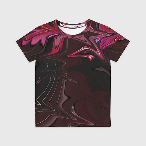 Детская футболка Шоколадный расплав и желе / 3D-принт – фото 1