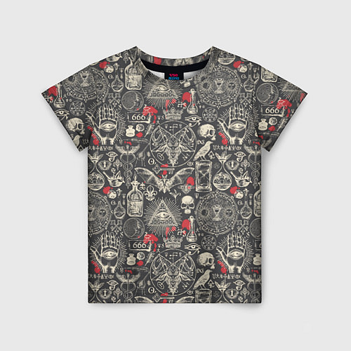 Детская футболка Колдовство и чёрная магия / 3D-принт – фото 1