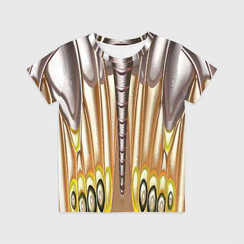 Детская футболка Абстрактный рисунок по мотивам крыла бабочки / 3D-принт – фото 1