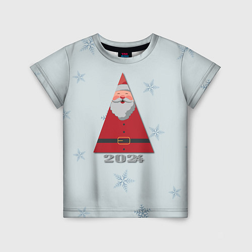 Детская футболка Санта 2024 / 3D-принт – фото 1