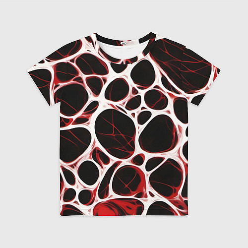 Детская футболка Красная морская волна / 3D-принт – фото 1