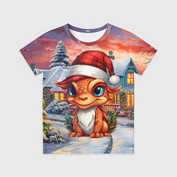 Детская футболка Символ нового 2024 года маленький дракон