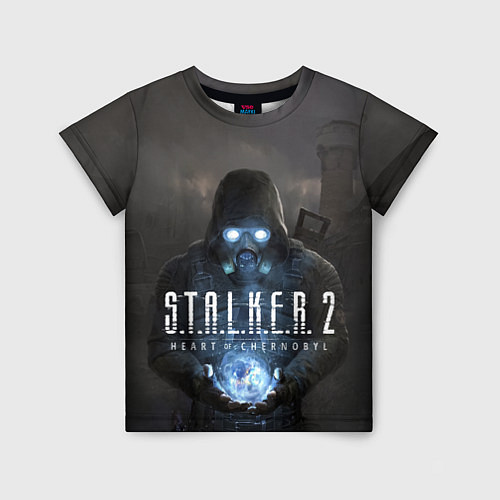 Детская футболка STALKER 2 одиночка с артефактом / 3D-принт – фото 1
