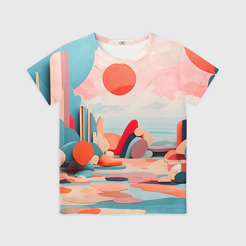 Детская футболка Геометрия природы / 3D-принт – фото 1