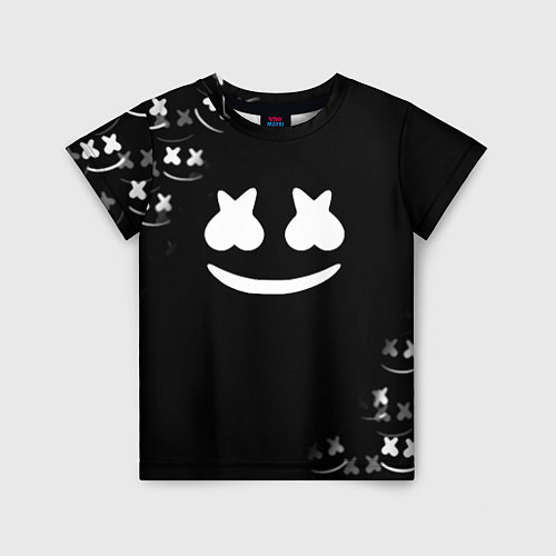 Детская футболка Marshmello black collection / 3D-принт – фото 1