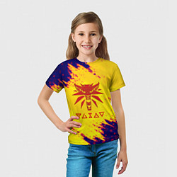 Футболка детская Ведьмак лого зимнее, цвет: 3D-принт — фото 2