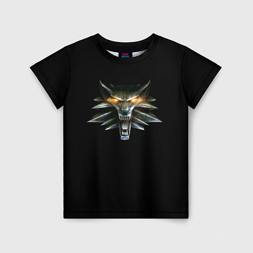 Детская футболка Ведьмак логотип / 3D-принт – фото 1