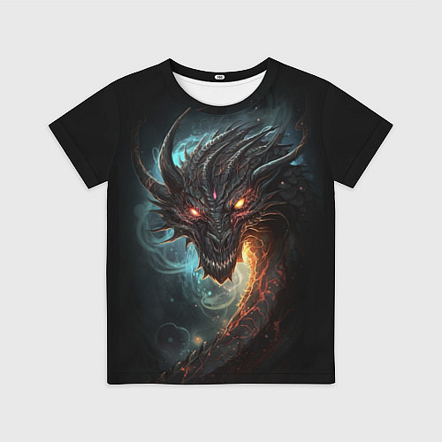 Детская футболка Фэнтази дракон символ 2024 / 3D-принт – фото 1