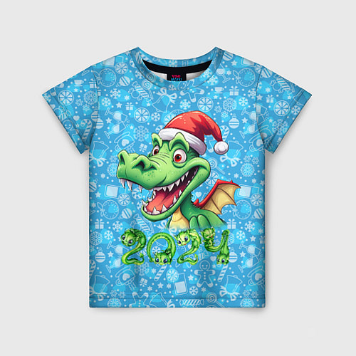 Детская футболка Удивленный дракон 2024 / 3D-принт – фото 1