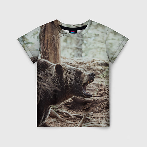 Детская футболка Bear / 3D-принт – фото 1