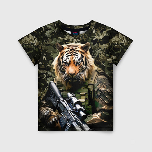 Детская футболка Тиер солдат спецназа / 3D-принт – фото 1