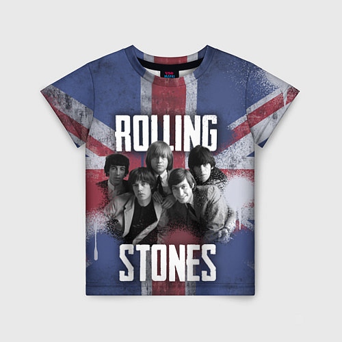 Детская футболка Rolling Stones - Great britain / 3D-принт – фото 1