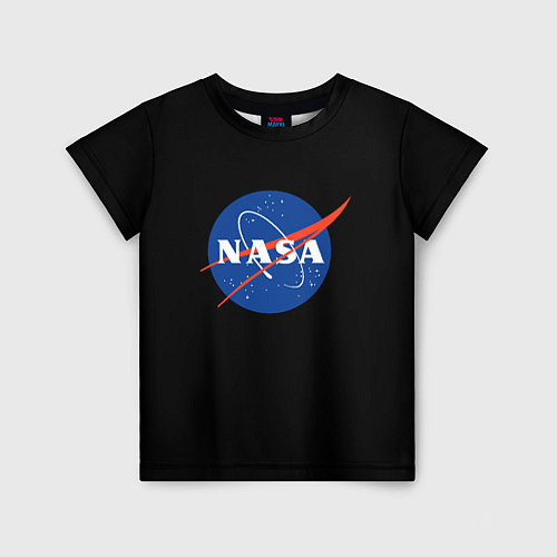 Детская футболка NASA logo space / 3D-принт – фото 1