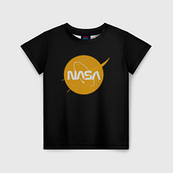 Футболка детская NASA yellow logo, цвет: 3D-принт