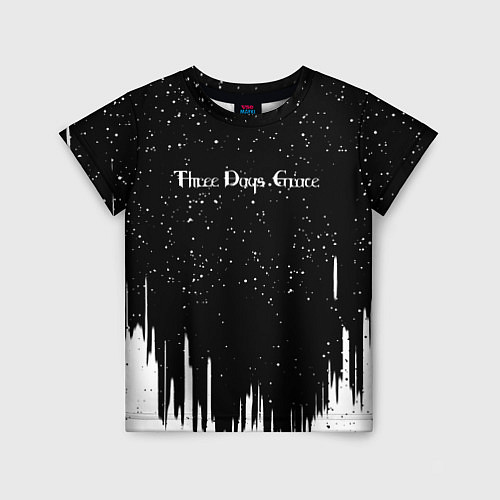 Детская футболка Three days grace rock band / 3D-принт – фото 1