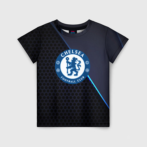 Детская футболка Chelsea carbon sport / 3D-принт – фото 1