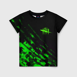 Детская футболка Dead by daylight green neon