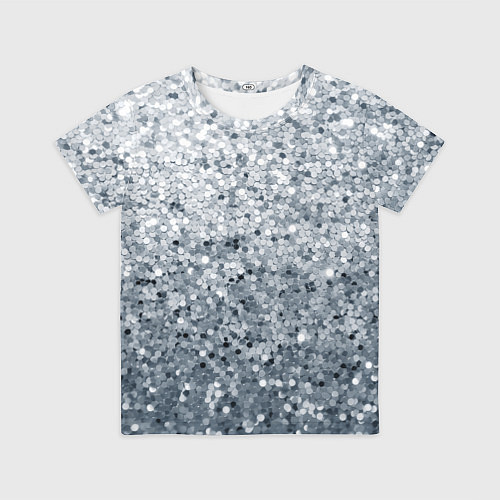 Детская футболка Серебряный гламур / 3D-принт – фото 1